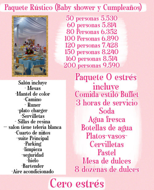 Baby shower and Birthday Royal package