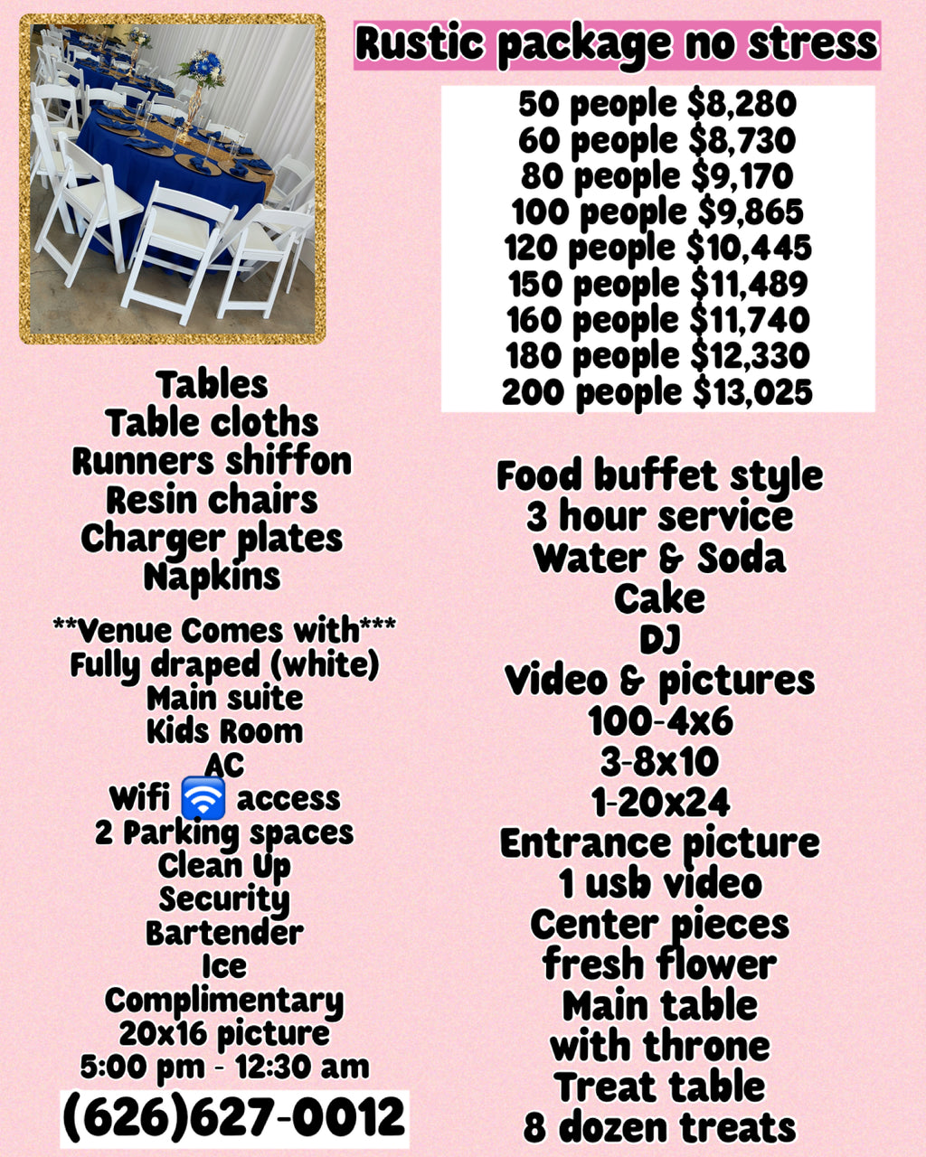 Rustic Stress Free package